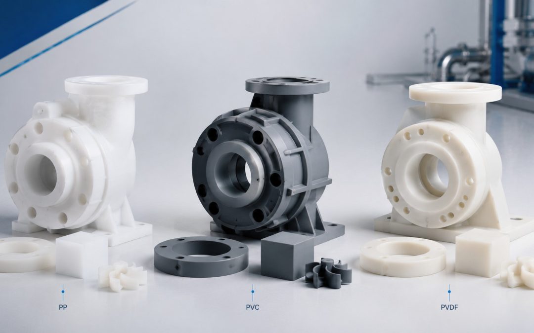 PP vs PVC vs PVDF – quale Materiale per Pompe e Agitatori